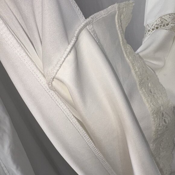 NWT LULUS White Lace Trim Skater Dress Womens Size Small Reach Out My Hand Lined - Picture 10 of 14